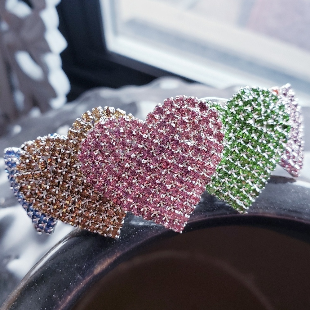 Rainbow heart bracelet